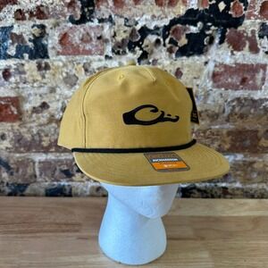 Drake Waterfowl Logo Rope Hat Snap Back Hat Yellow New